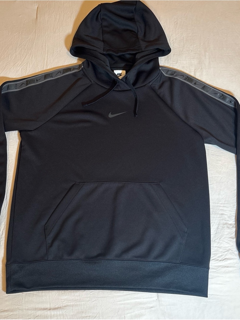 Nike Women’s Black Hooded Sweatshirt with Niki Logo Trim